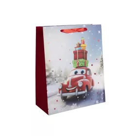 Papírtasak piros autó 18x23