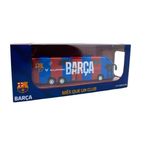   FC Barcelona Hivatalos Csapatbusz Modell (1:50 fém játékbusz nyitható ajtókkal és hátrahúzós motorral)