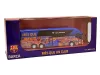 FC Barcelona Hivatalos Csapatbusz Modell (1:50 fém játékbusz nyitható ajtókkal és hátrahúzós motorral)