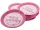 Szülinapi papírtányér 6 darabos - 23 cm, pink