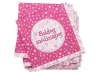Szülinapi szalvéta 16 darabos - 33 x 33 cm, pink
