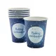 Boldog szülinapot pohár 6 darabos - 250 ml, kék