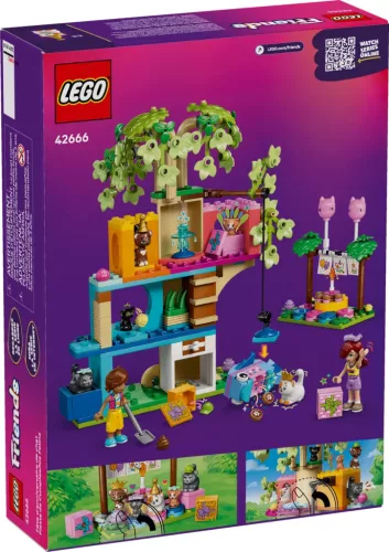 LEGO Friends 42666 Születésnapi cicazsúr és lombház cicáknak