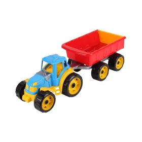 Mûanyag traktor utánfutóval - 53 cm