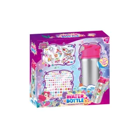   Csináld magad – sellős kulacs gyémánt matricákkal, kreatív kulacsdíszítő szett lányoknak (6–14 év)