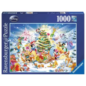   Ravensburger Disney Karácsonyi puzzle – 1000 db-os prémium kirakó, klasszikus mesehősökkel