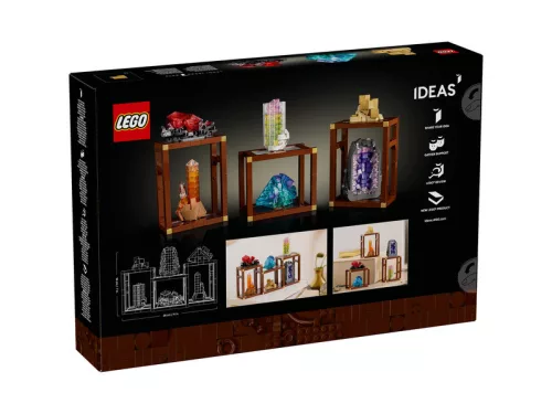 LEGO Ásványgyűjtemény 21362 – kreatív építőjáték felnőtteknek (18+), dekoráció, LEGO® Ideas