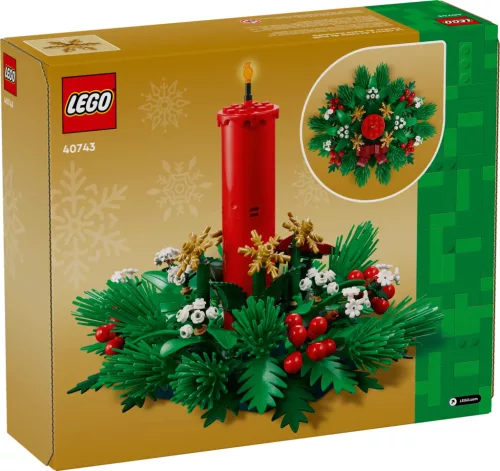 LEGO® ICONS 40743 – Karácsonyi asztali dekoráció, 433 db, 12+ éves kortól