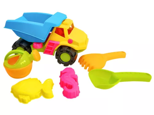 Teherautós homokozó 6 darabos készlet - többféle