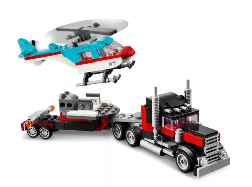 LEGO Creator 31146 Platós teherautó és helikopter