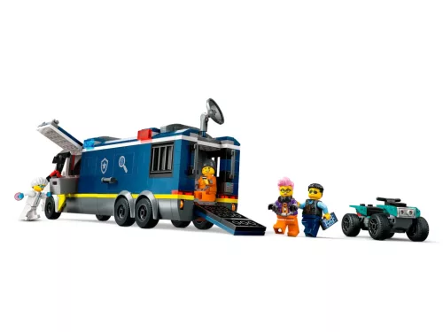 LEGO City Rendőrségi mozgó bűnügyi labor – 60418, bűnügyi laboratóriumos kamion szett