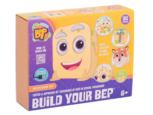 Csináld magad – BEP robot építő készlet fából, STEAM kreatív játék