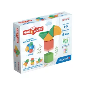   Geomag Magicube Recycled kezdőszett – mágneses építőkocka, 6 db, újrahasznosított műanyagból