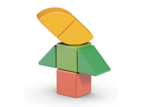 Geomag Magicube Recycled kezdőszett – mágneses építőkocka, 6 db, újrahasznosított műanyagból