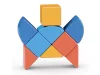 Geomag Magicube Recycled Állatok – 9 darabos mágneses építőkocka