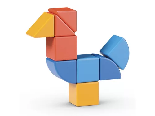 Geomag Magicube Recycled Állatok – 9 darabos mágneses építőkocka
