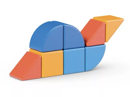 Geomag Magicube Recycled Állatok – 9 darabos mágneses építőkocka