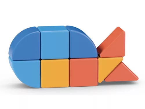 Geomag Magicube Recycled Állatok – 9 darabos mágneses építőkocka