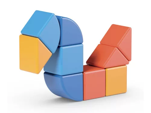 Geomag Magicube Recycled Állatok – 9 darabos mágneses építőkocka