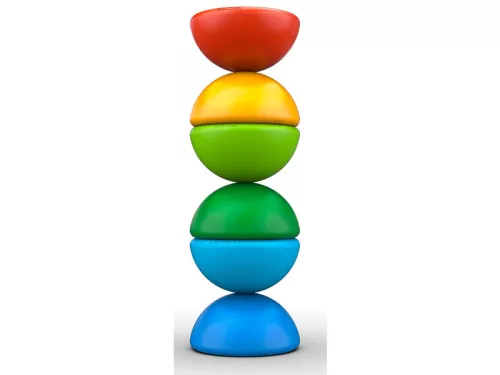 Geomag Magicube Blocks Recycled mágneses építőkocka készlet – 6 db, újrahasznosított műanyagból