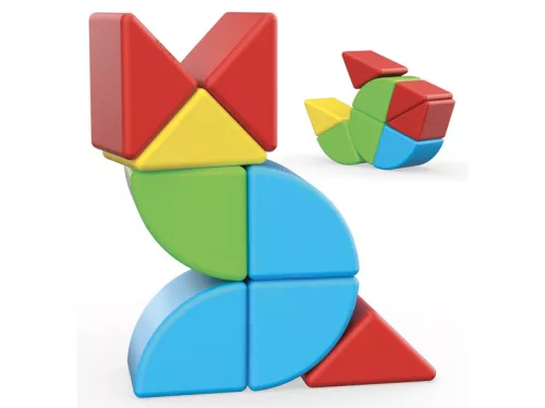 Geomag Magicube Blocks Recycled Crystal mágneses építőkocka készlet – 24 db, újrahasznosított műanyagból