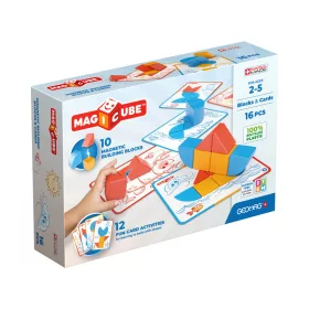   Geomag Magicube Recycled Blocks & Cards – 16 darabos mágneses építőjáték kártyákkal