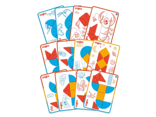 Geomag Magicube Recycled Blocks & Cards – 16 darabos mágneses építőjáték kártyákkal