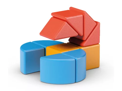 Geomag Magicube Recycled Blocks & Cards – 16 darabos mágneses építőjáték kártyákkal