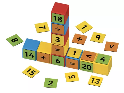 Geomag Magicube Math Building Recycled – mágneses számolójáték 61 db, újrahasznosított műanyagból