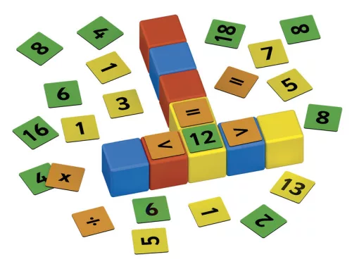 Geomag Magicube Math Building Recycled – mágneses számolójáték 61 db, újrahasznosított műanyagból