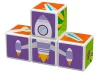 Geomag Magicube Printed Közlekedés – 7 db mágneses, mintás építőkocka járművekkel