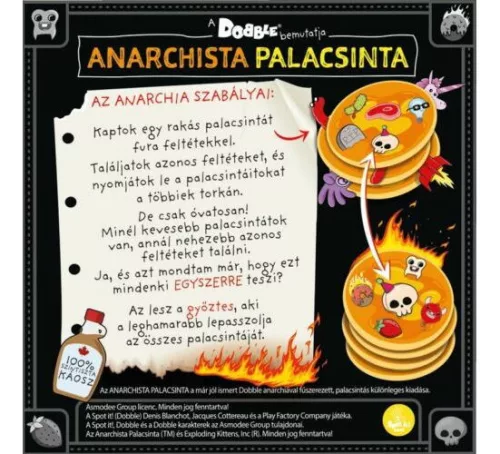 Anarchista palacsinta kártyajáték