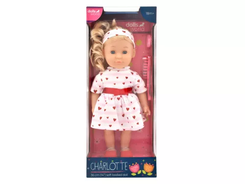 Charlotte puha testű baba – fésülhető, 36 cm, 18 hó+