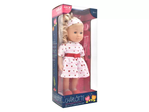 Charlotte puha testű baba – fésülhető, 36 cm, 18 hó+