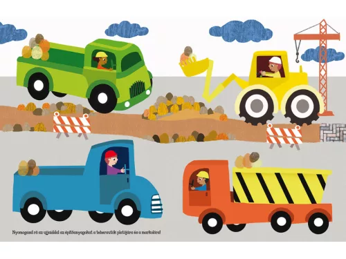 Ujjlenyomat nyomda – Közlekedés, kreatív festőkészlet gyerekeknek