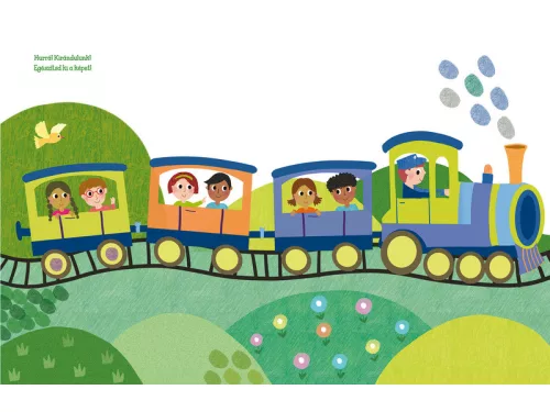 Ujjlenyomat nyomda – Közlekedés, kreatív festőkészlet gyerekeknek