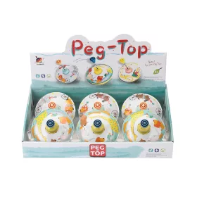   Fém búgócsiga – klasszikus pörgettyű, többféle mintával (1 db)