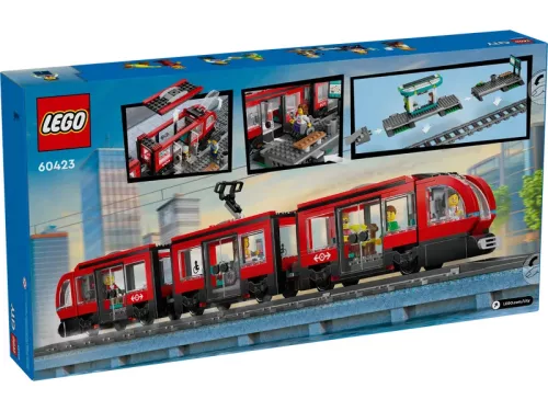 LEGO City 60423 Belvárosi villamos és megálló
