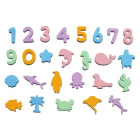 Számok és tengeri állatok fürdõjáték (26 db)