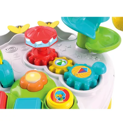 Clementoni Baby Állatos Fejlesztő Játékasztal – zenélő, világító, golyópályás baba aktivitás asztal (12 hó+)