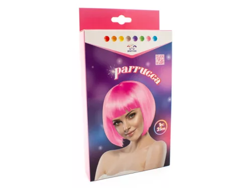 Halloween paróka 25 cm – jelmez kiegészítő, többféle színben, gyerek és felnőtt
