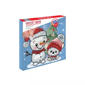   Diamond Dotz DotzBox Karácsonyi hóember – gyémántszemes kép készítő szett