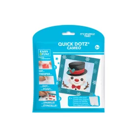   Diamond Dotz Quick Dotz képkészítő szett – hóember gyémántfestés 13×13 cm