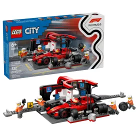   LEGO City F1®-es boxutca és személyzet, Ferrari autóval 60443