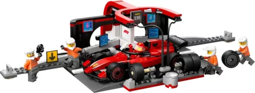 LEGO City F1®-es boxutca és személyzet, Ferrari autóval 60443