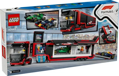 LEGO City F1®-es kamion, RB20 és AMR24 F1®-es autókkal 60445