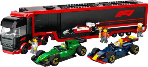 LEGO City F1®-es kamion, RB20 és AMR24 F1®-es autókkal 60445