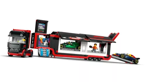 LEGO City F1®-es kamion, RB20 és AMR24 F1®-es autókkal 60445