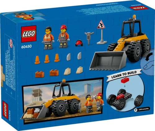 LEGO City Great Vehicles 60450 Sárga kerekes rakodógép
