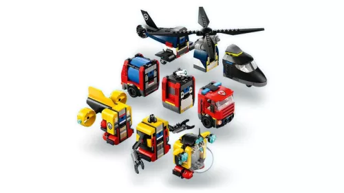 LEGO City Great Vehicles 60462 Helikopter, tûzoltóautó és tengeralattjáró egy csomagban